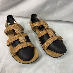 Vionic Amber Women's‎ Gold Slingback Sandals Size 7 Orthaheel Comfort